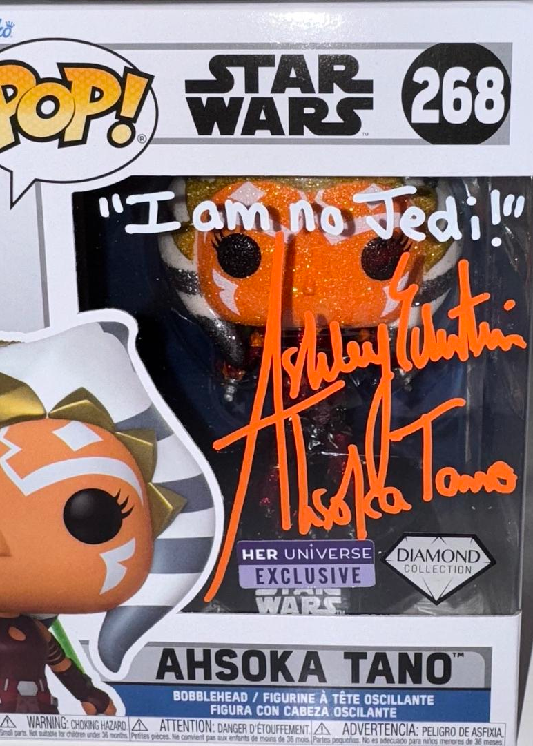 Ashley Eckstein Signed Funko Pop #268 "Ahsoka" (Star Wars) w/Inscription - Official Pix #02